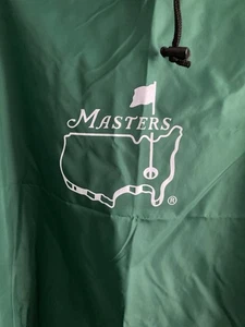 Masters Golf Rain Poncho w Hood Green Performance Nylon Snap Closure One Size - Picture 1 of 8