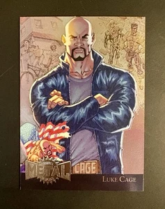 2015 Marvel Fleer Retro 1995 Fleer Metal Blaster Luke Cage #25 - Picture 1 of 2