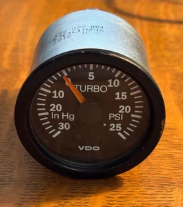 VDO Vision 2" Turbo Boost Gauge 150-121 25psi/30 Hg USED - Picture 1 of 7