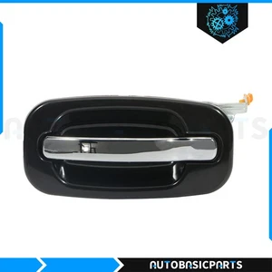 For 2000-2006 Chevy Tahoe GMC Yukon Exterior Door Handle Rear Left Side Black - Picture 1 of 7
