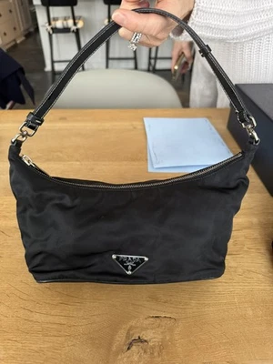Bolso de Hombro Prada Accesorio BR1267 Nylon Tessuto Sirio Negro Foto 1 de 4