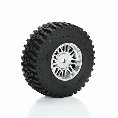 Pro-Line Racing Flat Iron F/R Tires Mounted 12mm Hex Chrome Diablo 4 for Arrma - Image 1 of 4