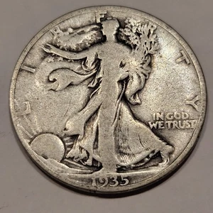 0,50 $ 1935-D Walking Liberty Half Dollar schöne Erhaltung Z1 - Bild 1 von 2