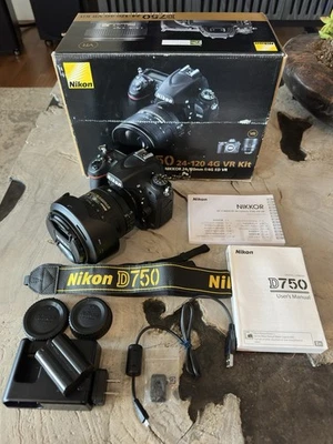Nikon D750 DSLR Camera w/AF-S Nikkor 24-120mm f/4 G ED VR Lens - Shutter 11892 - Image 1 of 4