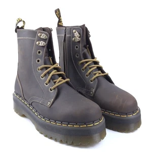Dr. Martens Jadon Arc Crazy Horse Plateaustiefel dunkelbraun US-Größe 10 Damen - Bild 1 von 7