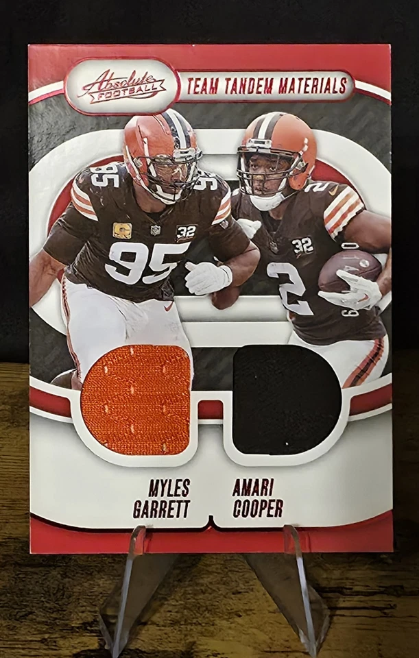 2024 Panini Absolute Team случайный выбор Майлз Гарретт Амари Купер нашивка /199 #TTM-CLE - Изображение 1 из 4