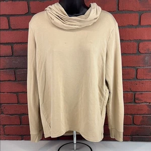 Lauren Ralph Lauren Black Label Women’s Tan Long-Sleeve Cowl Shirt – Size Medium - Picture 1 of 8