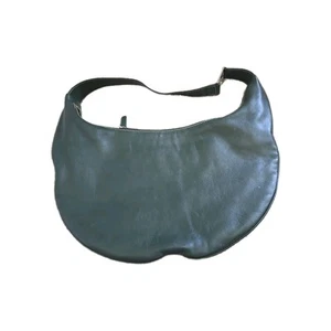 Lauren Ralph Lauren Green Leather Half Moon Leather One Shoulder Handbag - Picture 1 of 5