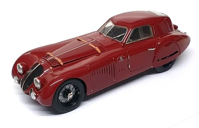CMC 1/18 Scale M-107 - 1938 Alfa Romeo 8C 2900B Special Touring Coupe - Burgundy - Image 1 of 4