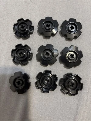 Lego 9 Pieces Black Technic 57520 Tread Sprocket 4x4 Small Wheel Parts 75903 - Image 1 of 4