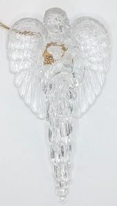 4 Different Clear Acrylic Angel Ornaments - Elegant Christmas Tree Decorations - Picture 1 of 15