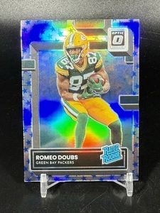 2022 Panini Donruss Optic Romeo Doubs Rated Rookie Blue Stars SP Packers #235 RC - Picture 1 of 2