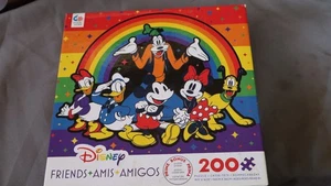Disney Friends Amis Amigos 200 Piece Jigsaw Puzzle Mickey Minnie Donald Pluto i - Picture 1 of 6