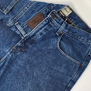 Pantalones de mezclilla forrados de franela LL Bean para hombre 32X32 calce clásico pierna recta azul - Imagen 1 de 9