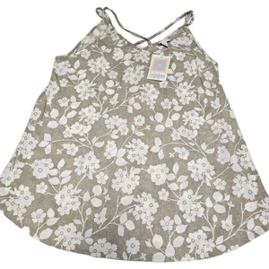 Camiseta sin mangas LulaRoe marrón blanca correa cruzada trasera para mujer 2XL - Imagen 1 de 5