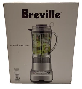 Breville BBL620 Sil/V 5-Speed Fresh & Furious Heavy Duty Blender Silver - Picture 1 of 24