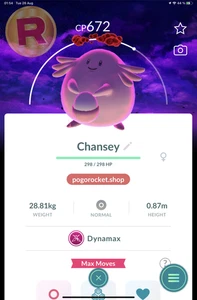Dmax Chansey Dark Skies Background Dynamax Go Reg or 1M FAST TRADE - Picture 1 of 2