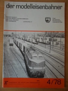 MODELLEISENBAHNER April 4 - 1978 Modellbau Lokomotiven Reichsbahn DDR - Picture 1 of 1