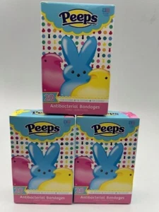 Lotto 3 Bende Adesive Antibatteriche Peeps Bende 20ct Per Scatola 60 Ct Totale - Foto 1 di 3