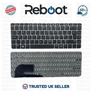 GENUINE HP ELITEBOOK 840 G3 G4 LAPTOP UK LAYOUT KEYBOARD 819876-031 836307-031 - Picture 1 of 2