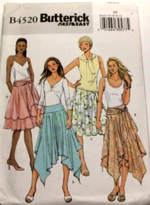 Butterick 4520 Misses Skirt Sewing Pattern 4 Styles Front/Back Yoke 16-18-20-22 - Picture 1 of 2