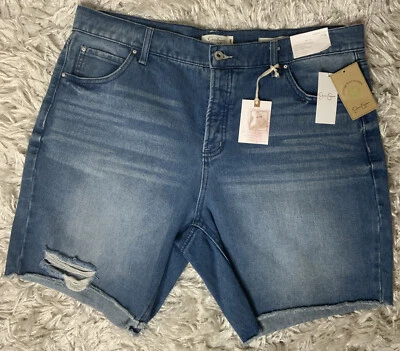 Jessica Simpson Mujer Plus Dobladillo Corte Brentwood Relajado Corto Continuo Talla 14W Foto 1 de 4