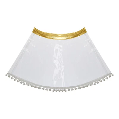 DE iEFiEL Sexy Damen PVC Rock Transparent Minirock Bikini Coverup Party Clubwear - Bild 1 von 2