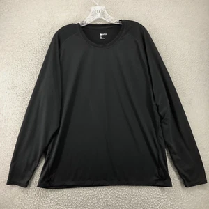 Zella Womens Shirt Extra Large Black Long Sleeve Athleisure Ladies Workout Top - Picture 1 of 15