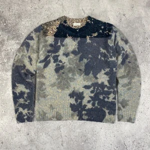 Very Rare Dries Van Noten Knitted Avantgarde Floral Wool Sweater Multicolor - Picture 1 of 21