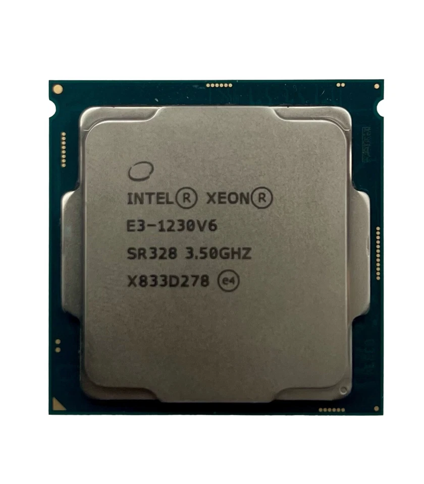 Intel Xeon E3-1230V6 3.50Ghz Quad-Core CPU Processor SR328 LGA1151 Socket - Image 1 of 2