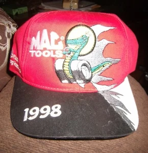 Vintage MAC TOOLS NHRA Snapback Hat 1998 Gatornationals VTG cap NOS Winston - Picture 1 of 3
