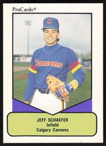1990 ProCards AAA   Jeff Schaefer #125 Calgary Cannons