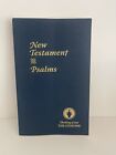 New Testament Psalms Thinking of You The Gideons Blue Softcover Gold Lettering 