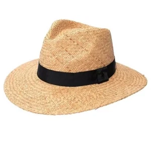 Neu Polo Ralph Lauren Herren Raffia Stroh Fedora Hut Sommer leicht Neu mit Etikett - Bild 1 von 12
