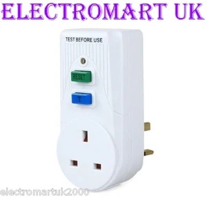 PLUG IN 13A RCD CIRCUIT BREAKER POWER SAFETY SOCKET TEST RESET SWITCH - Picture 1 of 1