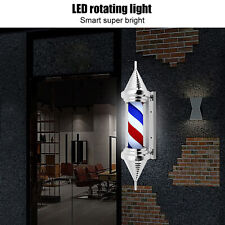 LED Barber Shop Sign Rotating Illuminating Pole Bright Stripe Light For Hair NOW