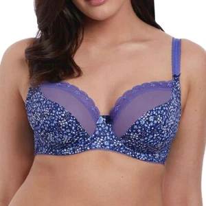 Freya Lingerie Jasmine Meadow Underwired Plunge Bra Denim 3141 - Picture 1 of 2