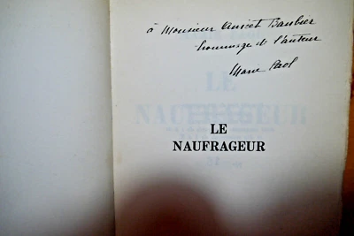 Le naufrageur , Marie paol  , EO avec envoi , 1945 , velin des vosges - Photo 1/4