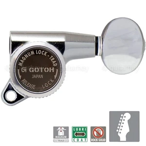 NEW Gotoh SG381-05 MGT Locking Tuners 6 in line Set Mini Keys 16:1 - CHROME - Picture 1 of 4
