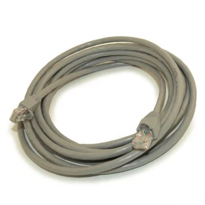 Cable de conexión Ethernet RJ45 14 ft Cat6 trenzado sin enganches arrancado GRIS - Imagen 1 de 2