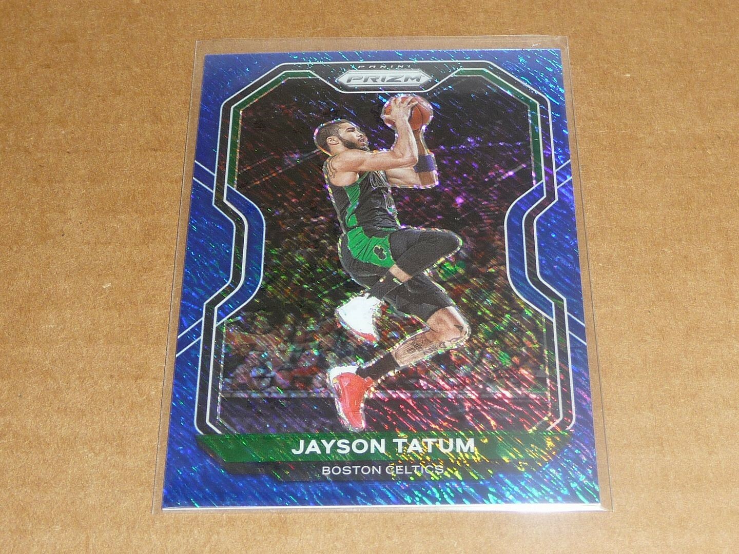 2020/21 Panini Prizm JAYSON TATUM FOTL BLUE SHIMMER CELTICS /35 K7921
