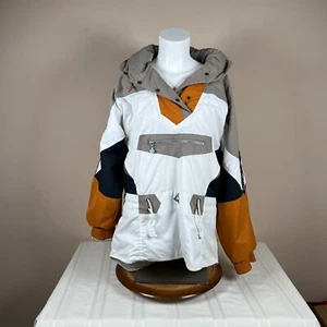JD Sun Valley Giacca Pullover Sci Donna Vintage Taglia 6 Cappuccio Blocco Colore - Foto 1 di 12
