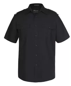 Jb's wear Men's Epaulette Shirt Chest Pockets With one Pen Insert Classic Fit - Picture 1 of 26
