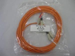 6.5M OM2 SC to SC 50/125 Multimode Duplex Fiber Optic Patch Cable 21.3' ft - Picture 1 of 4