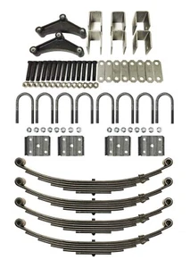 LIBRA 7000# 7k Tandem Trailer Axle Suspension Kit Leaf Spring/U-bolt/Hanger Kit - Picture 1 of 2