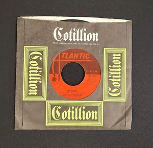 Aretha Franklin "My Song" "See Saw" 45 rpm Vinyl Record - Foto 1 di 4