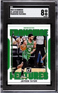 2023-24 Panini Donruss - Franchise Features #1 Jayson Tatum NBA Champs SGC 8 - Picture 1 of 2