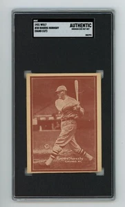 1931 W517 Rogers Hornsby Strip Hand Cut Card #38 SGC Authentic Rare - Picture 1 of 2