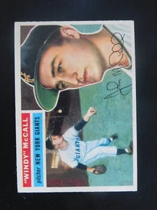 1956 Topps Baseball Card #44 Windy McCall White Back (EX-MT/NM) - Picture 1 of 2