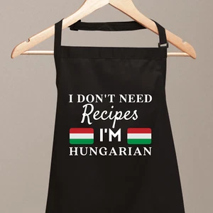 I Don't Need Recipes I'M Hungarian Funny Aprons For Men Women Novelty Chef - Picture 1 of 10